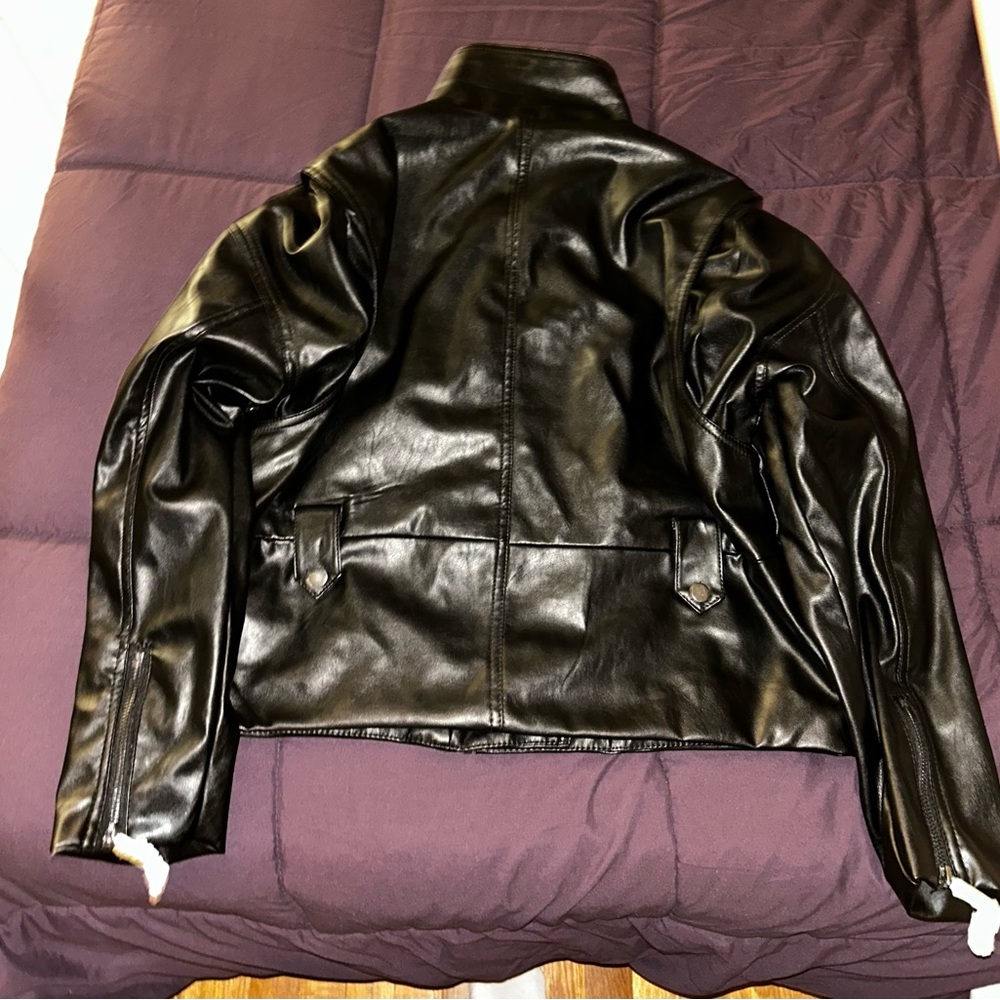 Faux Leather Moto Jacket - Picture 5 of 6